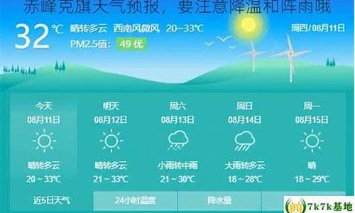 克旗天气预报一周7天克旗_赤峰克旗天气预报15天